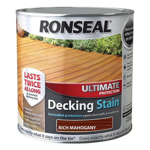 Ronseal Ultimate Protection Decking Stain 2.5L Mahogany image