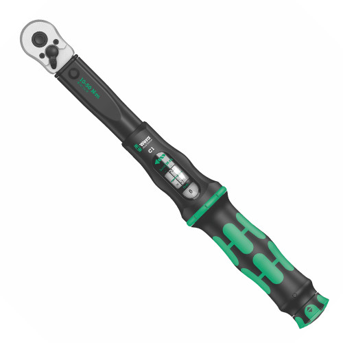 Wera 'Click-Torque C 1' SQ Torque Wrench With Reversible Ratchet - 1/2'' x 10 - 50 Nm image