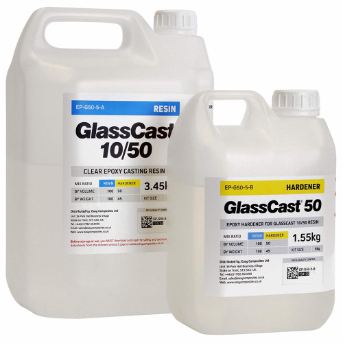 Glass Cast 50 Clear Epoxy Casting Resin & Hardener Kit - 5kg image