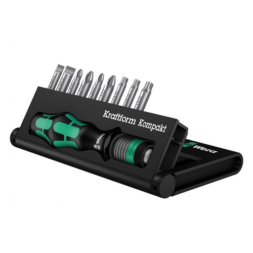 Wera Kraftform Kompakt 10 SL/PH/PZ/TX Piece Screwdriver Set image