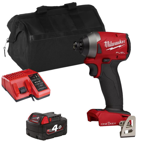 18v M18 ONE-KEY Impact Driver with 1 x 4Ah Battery, Charger and Bag image