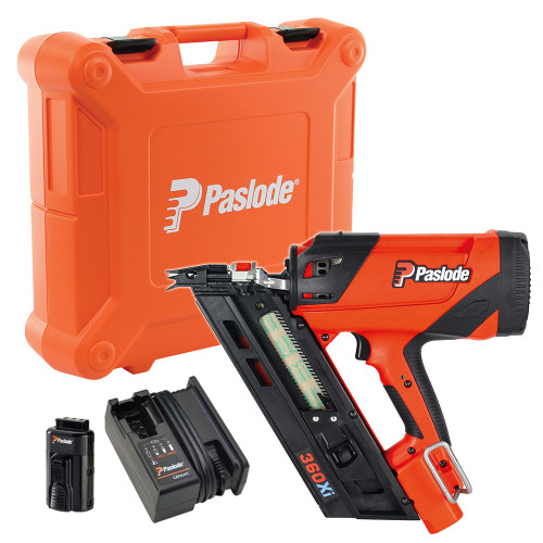 Paslode 360Xi Gas Framing Nailer with 1x 2.1Ah Battery, Charger & Case image
