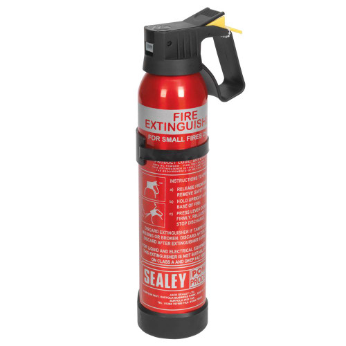 Sealey 0.6Kg Disposable DRY Powder Fire Extinguisher