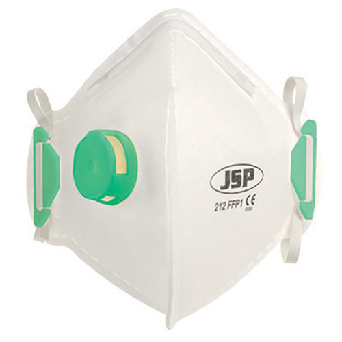 JSP BEB110-101-000 OLYMPUS FoldFlat Disposable Dust Mask FFP1- Valved PK10