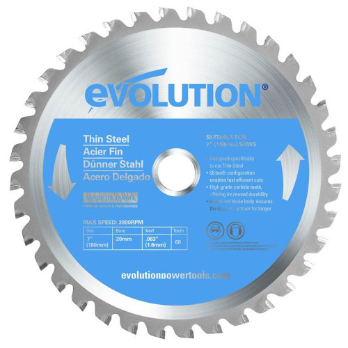 Evolution Thin-Steel Saw Blade 180mm x 20mm 68T