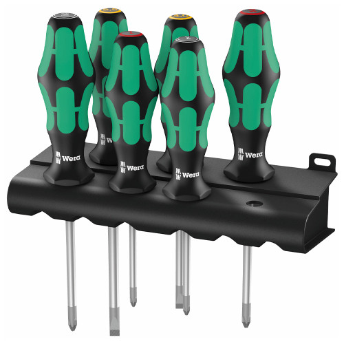 Wera 6 Piece Kraftform '335/350/355/6 Screwdriver Set image