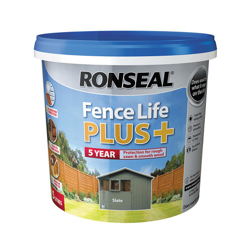 Ronseal Fence Life Plus+ Slate 5 Litre