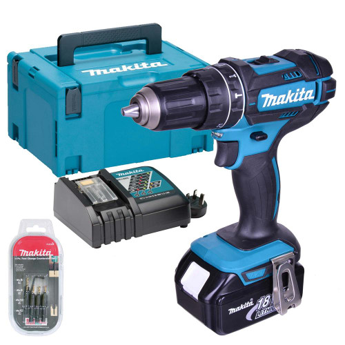 Makita 18v Li-ion Hammer Drill Driver Kit