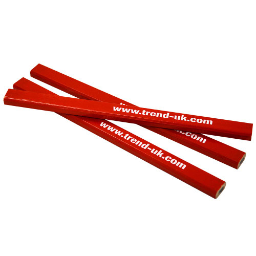Trend Medium Carpenters Pencils - Pack of Three (Red) image