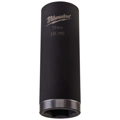 Milwaukee 19mm 3/8” Sq. SHOCKWAVE Long Socket image
