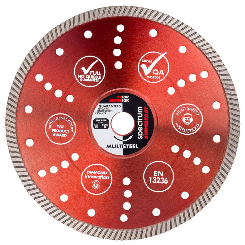 Spectrum 350mm/20mm TX10R Superfast Pro Multi-Steel Diamond Blade