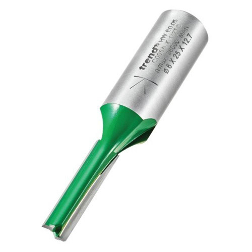 Trend Two Flute Cutter 25mm Cut - 1/2'' Shank, 6mm Dia image