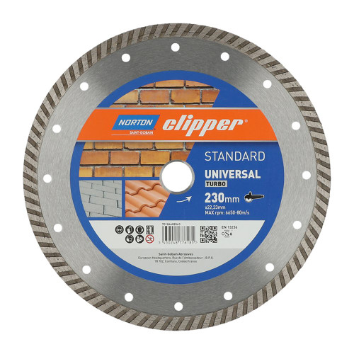 Norton Clipper 230 x 22.23mm Universal Turbo Blade image