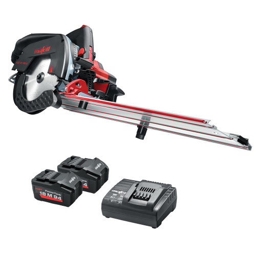 18v 168mm Cross-Cutting Saw with 2 x 5.5Ah Batteries, Charger, Case and Rail image