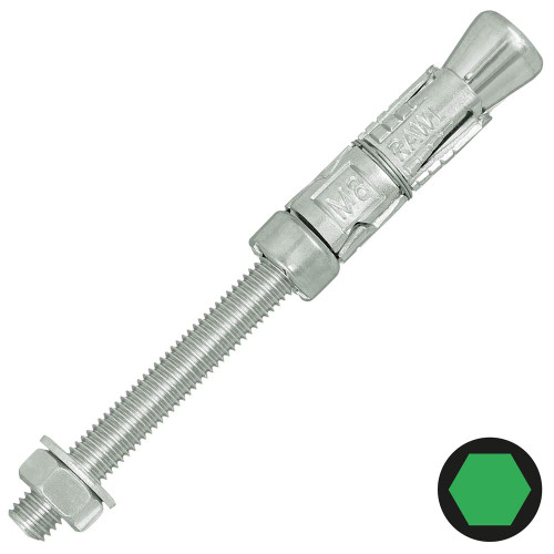 Rawlplug Rawlbolt M10 x 135mm Projecting Wallbolt - Pack of 5