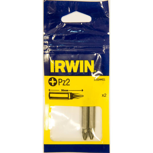 Irwin PZ2 25mm Screwdriver Bits - Pack of 2 image