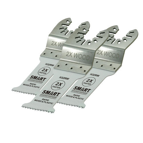 Smart Trade 32mm Rapid Wood Sawblade - Pack of 3 image Smart Trade 32mm Rapid Wood Sawblade - Pack of 3 image