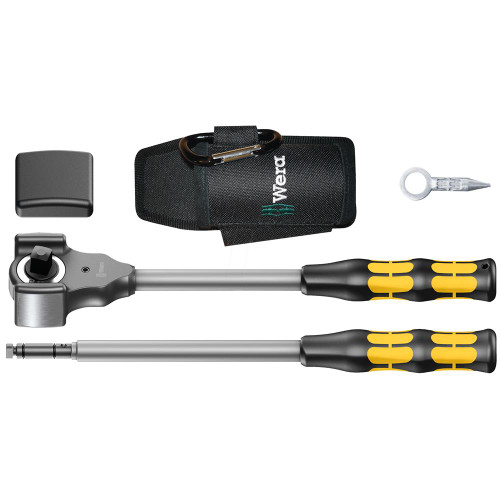 Wera 8002C Ratchet Set 1/2'' Drive With Accessories Koloss 4 Piece image