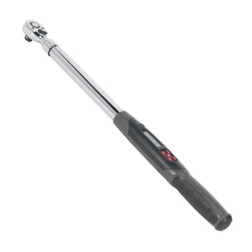 Sealey Angled Torque Wrench Digital 1/2'' Sq Drive 20-200Nm (14.7-147.5lb.ft) image