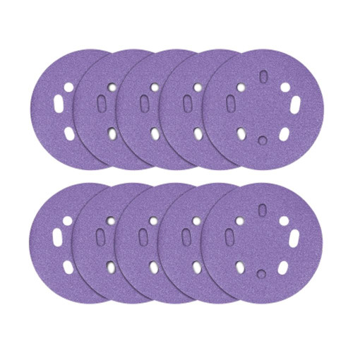 Trend 125mm 80G Zirconium Random Orbital Sanding Disc - Pack of 10 image