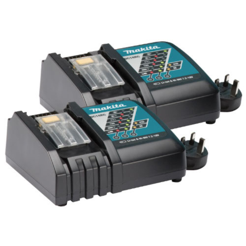 Makita DC18RC 18V 240V Battery Charger (Twinpack) image