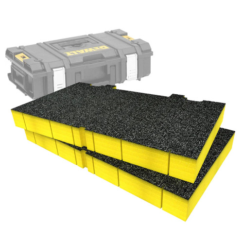 Shadow Foam YELLOW 50mm Inserts for Dewalt ToughSystem DS150 Case - Pack of 2 image