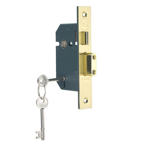 Yale M550 5 Lever Sashlock 2.5'' - Polished Brass image