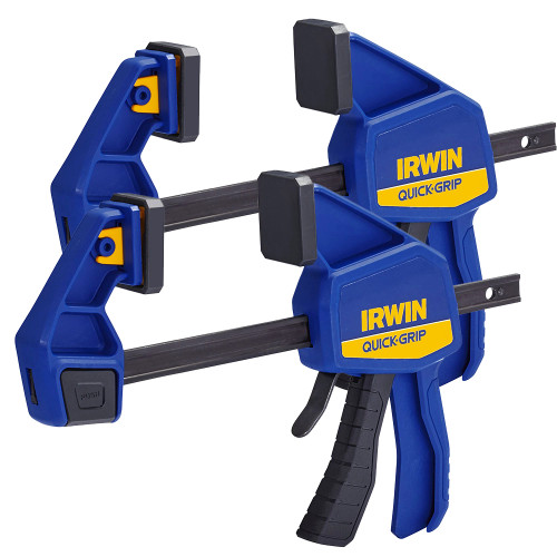 Irwin Quick-Grip 150mm / 6’’ Medium-Duty One-Handed Bar Clamp - Pack of 2 image