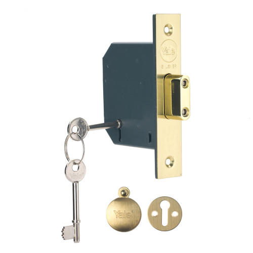 Yale M552 5 Lever Deadlock 2.5'' - Polished Brass image