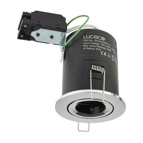 Luceco Fire Rated GU10 Adjustable - Polished Chrome image