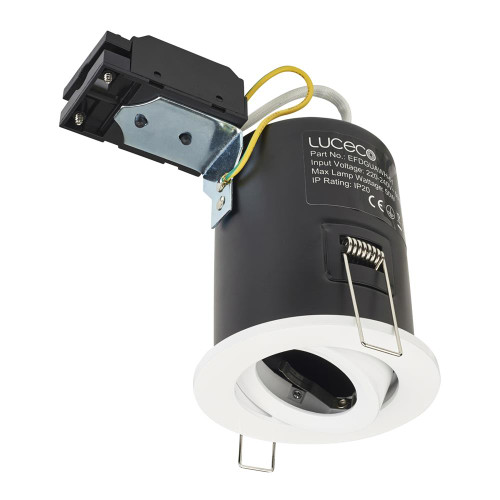 Luceco Fire Rated GU10 Adjustable - White image Luceco Fire Rated GU10 Adjustable - White image