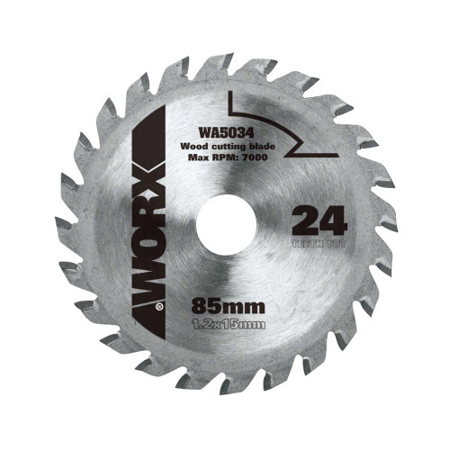 Worx WORXSAW 85mm 24 Tooth TCT Circular Saw Blade image