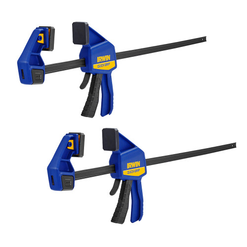 Irwin Quick-Grip 600mm / 24’’ Medium-Duty One-Handed Bar Clamps - Pack of 2 image