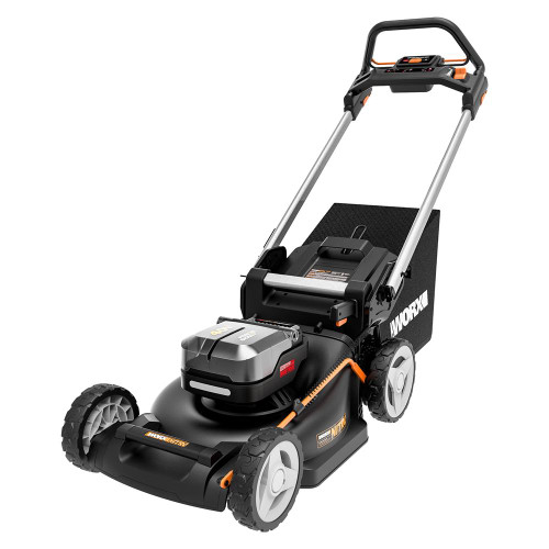 Worx WG749E 40V 46cm Brushless Self Propelled Lawn Mower, 2x 4.0Ah Batteries & Charger image