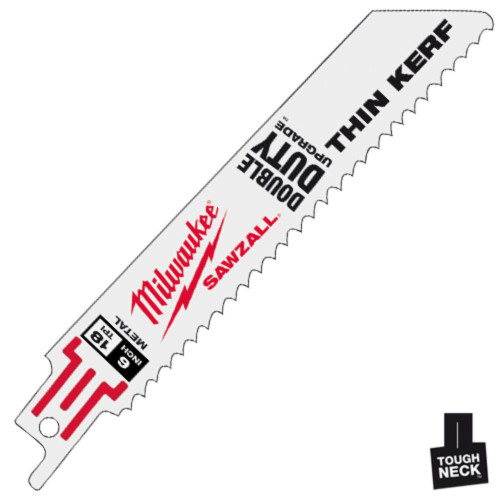 Milwaukee Metal Cutting Recip Blades 100mm 14tpi (PK5) image