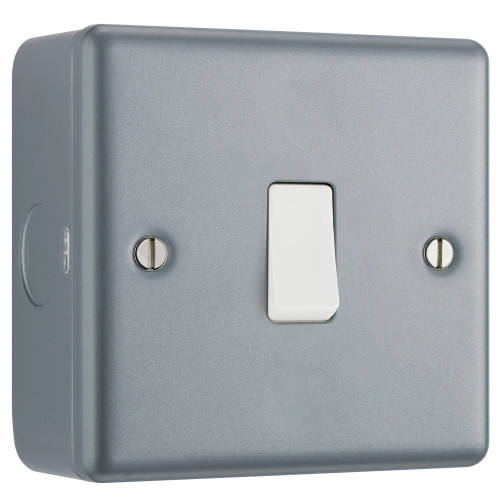 BG Electrical Metal Clad 16AX 1-Gang 2-Way Light Switch image