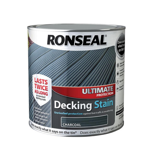 Ronseal Ultimate Protection Decking Stain Charcoal 2.5 Litre image