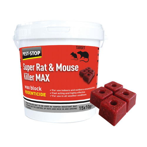 Pest-Stop Super Rat & Mouse Killer Max Wax Blocks image