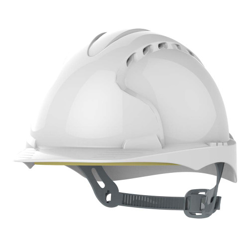 JSP EVO2 Safety Helmet Vented with Slip Ratchet - White image