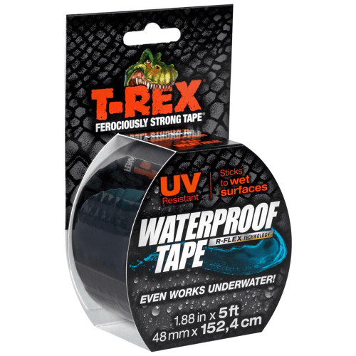 T-Rex R Flex Waterproof Tape Black 48mm x 1.52m image T-Rex R Flex Waterproof Tape Black 48mm x 1.52m image