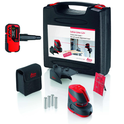 Leica L2PLUSKIT Self Levelling Cross Line Laser with Receiver image