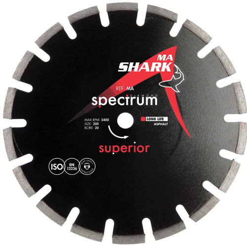 Spectrum Superior Shark 350mm/25.4mm Diamond Blade - Asphalt