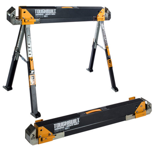 ToughBuilt TB-C700-2 ToughBuilt C700 Saw Horse/Adjustable Jobsite Table Twin Pack image