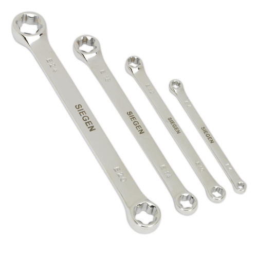 Sealey TRX-Star Double End 4 Piece Spanner Set image