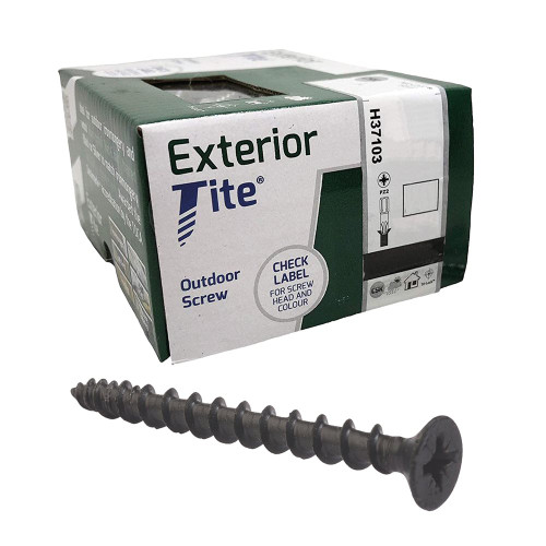 Exterior-Tite 4.0 x 25mm Exterior Screw, Black - Box of 200 image