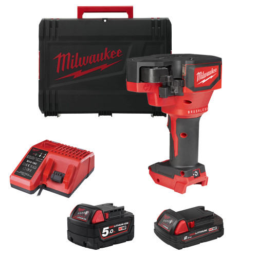 Milwaukee M18 BLTRC-522X 18V Brushless Threaded Rod Cutter, 1x 2.0Ah & 1x 5.0Ah Batteries, Charger & Case image