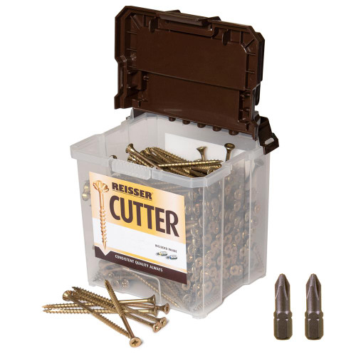 Reisser 3.5 x 40mm Cutter Wood Screws - Tub of 1250 image Reisser 3.5 x 40mm Cutter Wood Screws - Tub of 1250 image