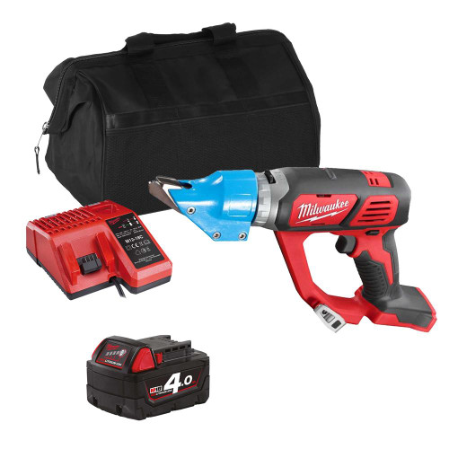 Milwaukee M18 BMS2ITS 18V M18 Shears with 1 x 4.0Ah Battery, Charger & Bag image