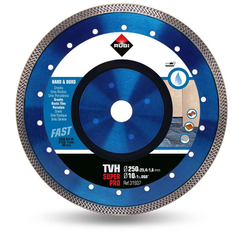 Rubi TVH 250 Superpro Hard Material Blade - 250mm image