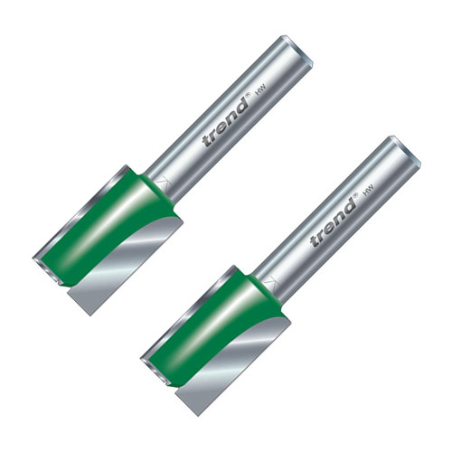 Trend 15mm Straight Cutter (1/4'' Shank) 25mm - Pack of 2 image